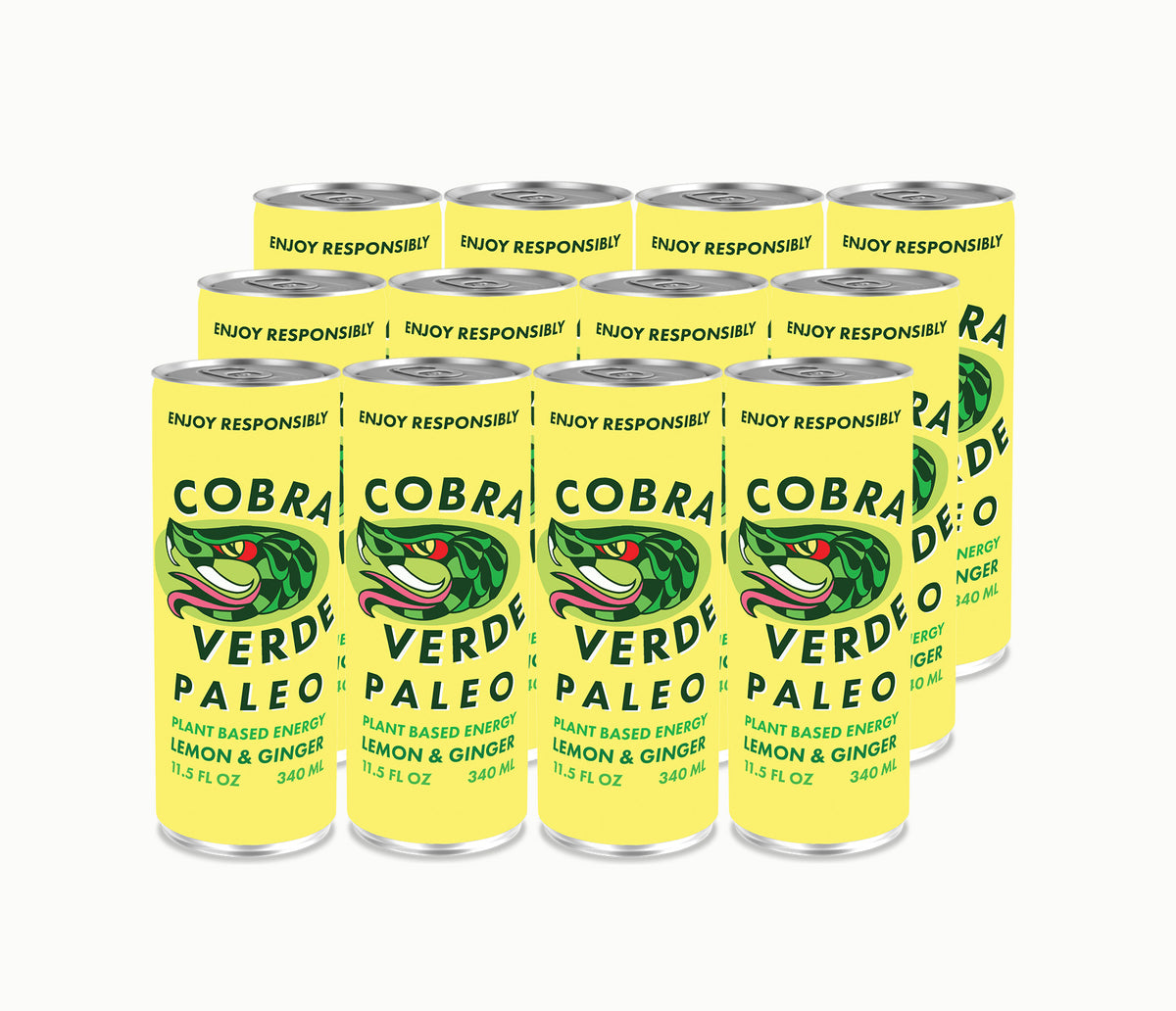 Cobra Verde Paleo Lemon Ginger (12-Pack)